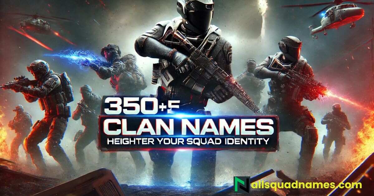 Clan Names For CoD