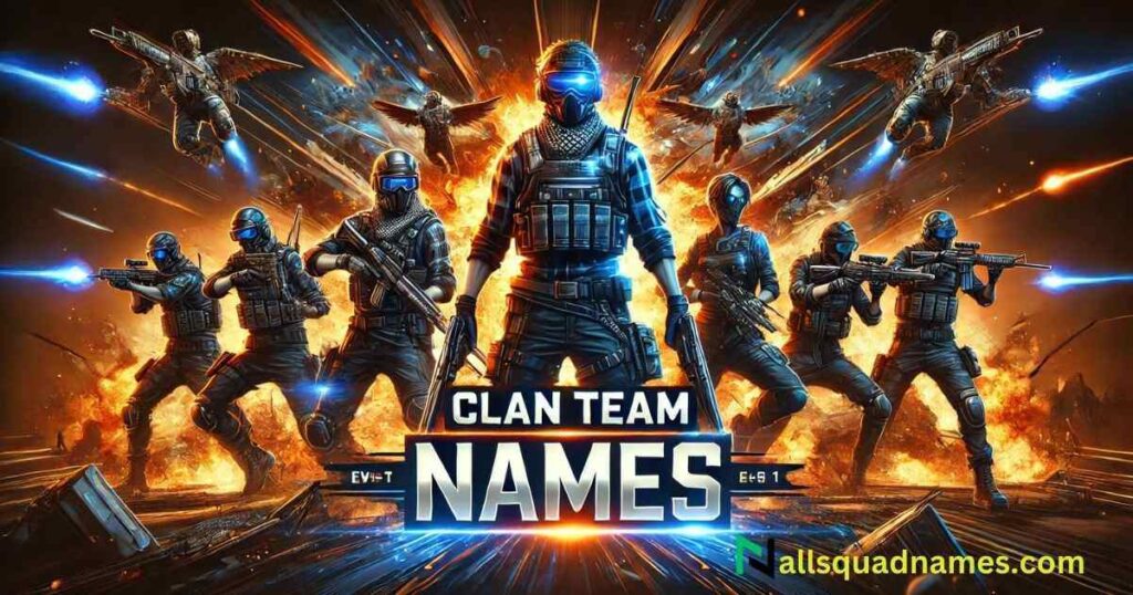 Clan Team Names for Battle Royale Games