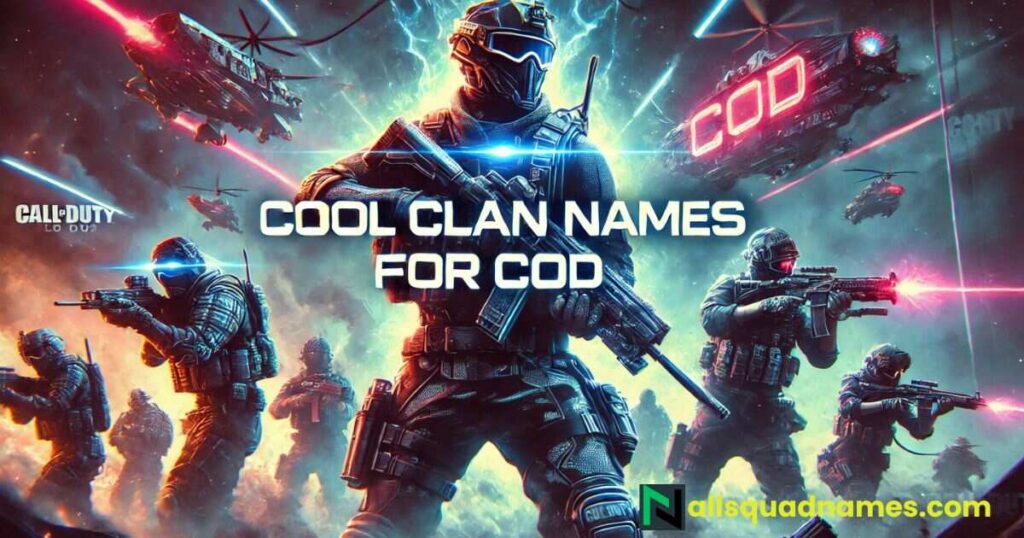 Cool Clan Names for CoD