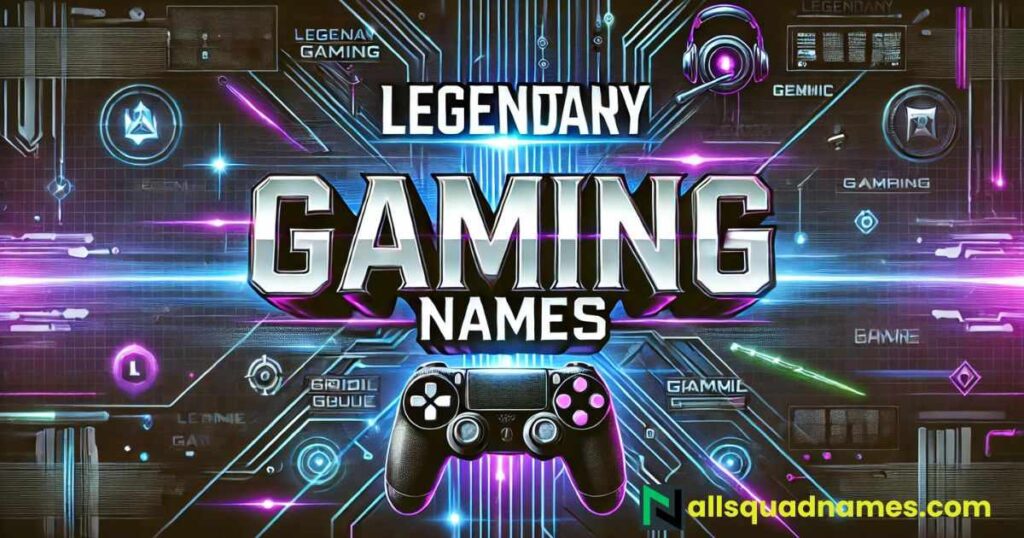 Legendary Gaming Names